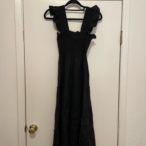 The Ellie Nap Dress in Black Poplin